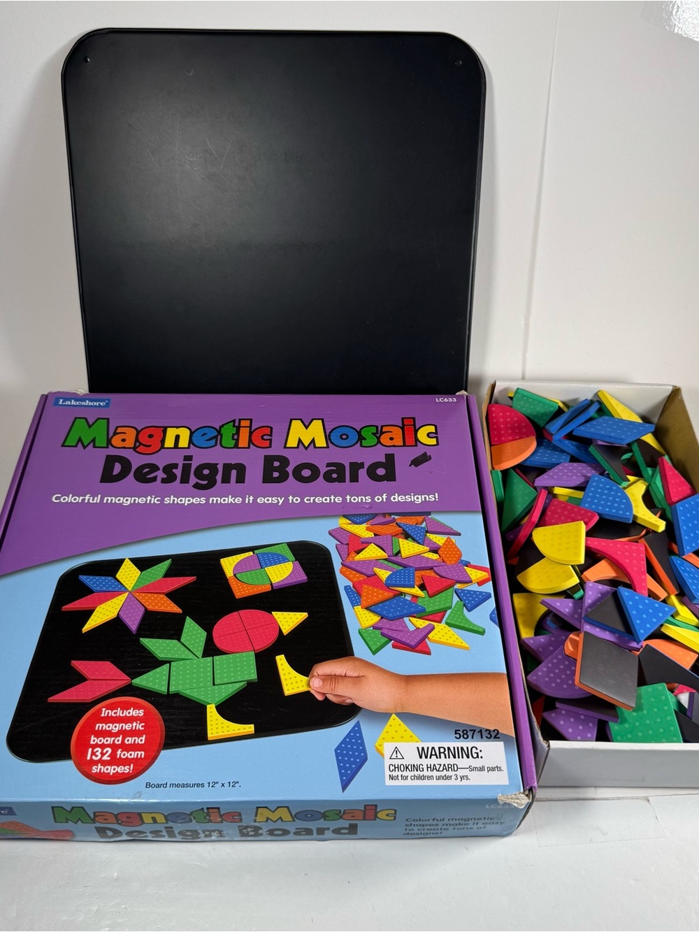 Lakeshore Magnetic Mosaic Design Board Foam Shapes Designs Near Complete *Read